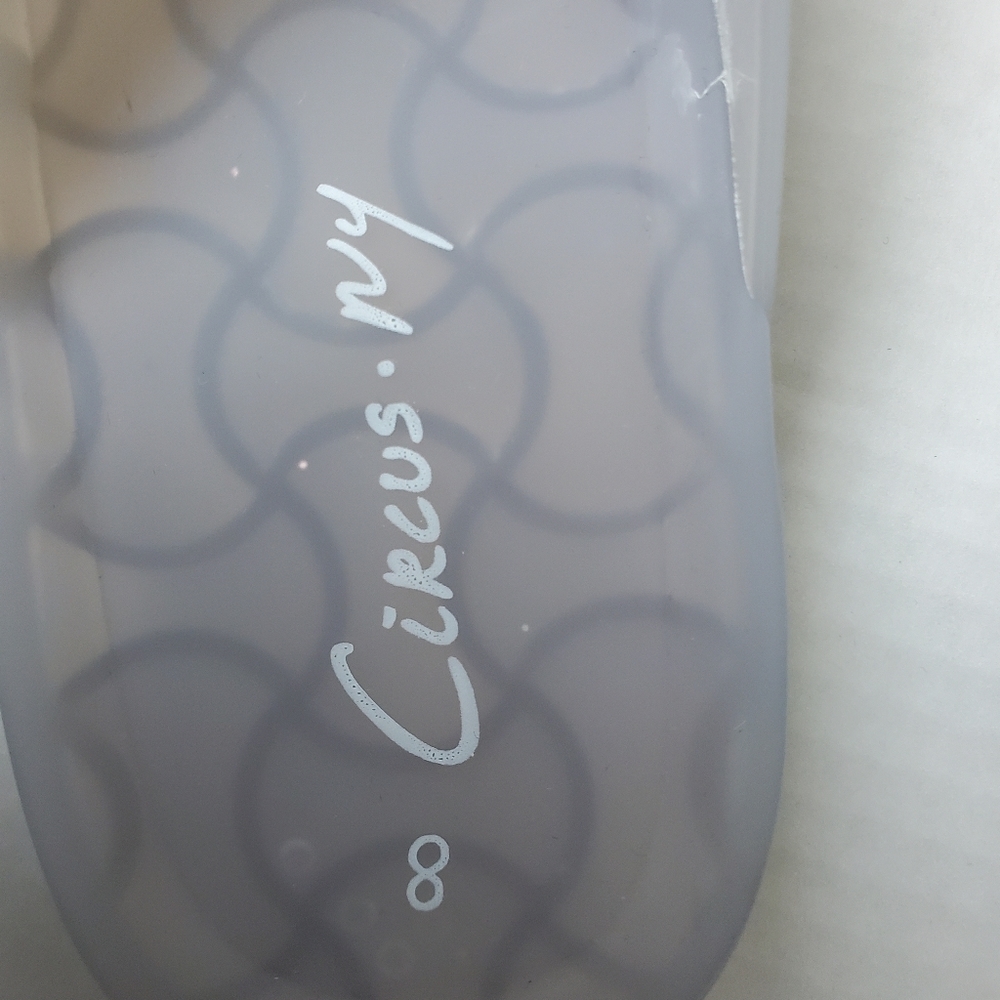 Circus by Sam Edelman White Jelly Slip On Sandals Size 8 - Picture 3 of 6